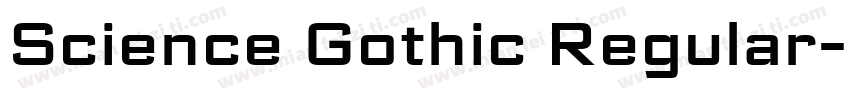 Science Gothic Regular字体转换